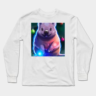 Cute Wombat Drawing Long Sleeve T-Shirt